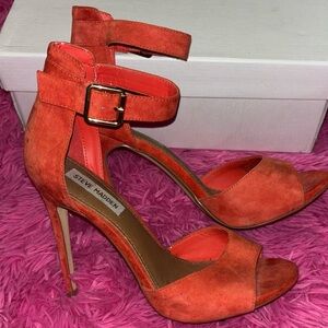 Steve Madden Coral Suede Heels Women Size 9